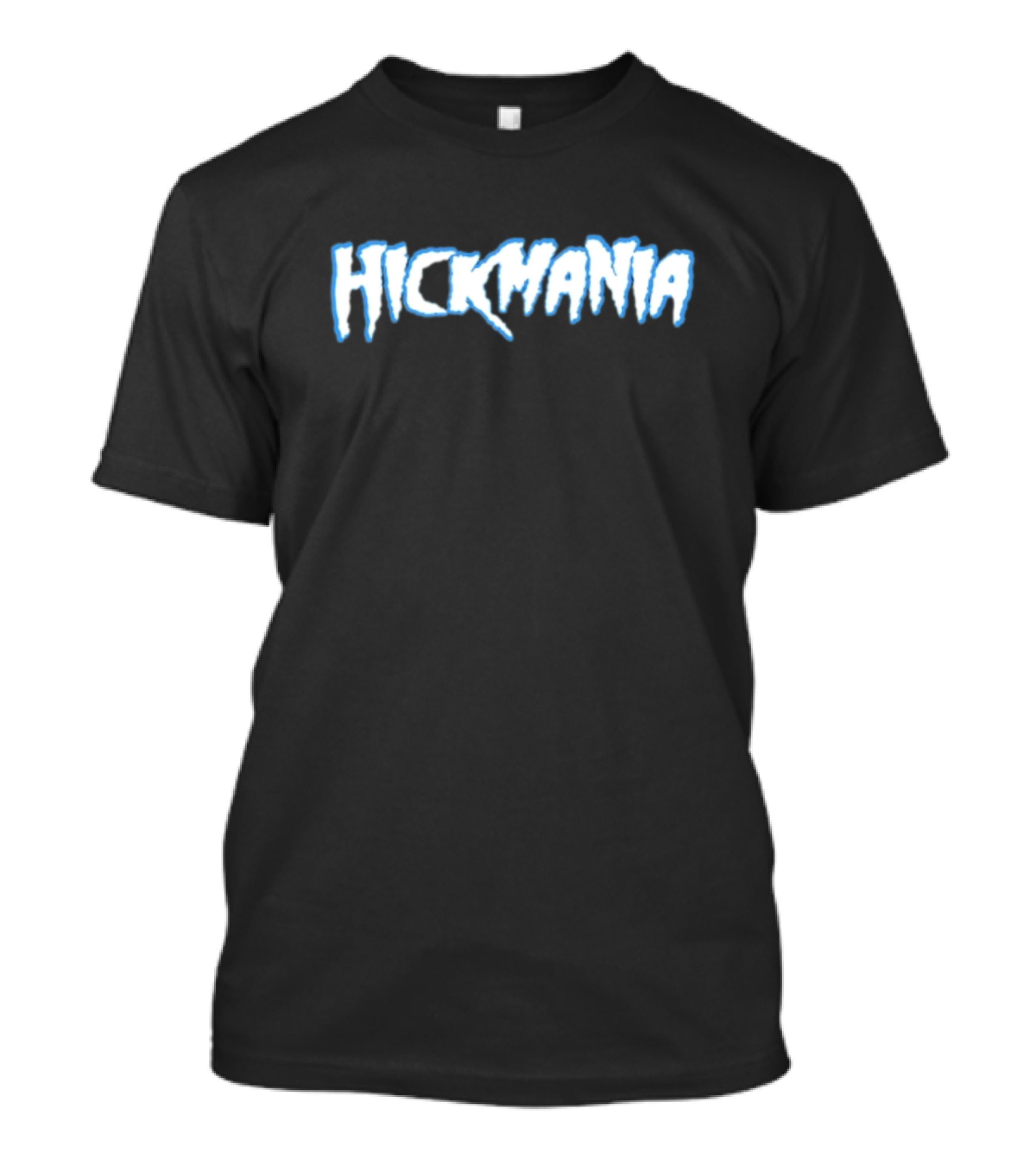 Hickmania Logo Text Frosted White T-Shirt