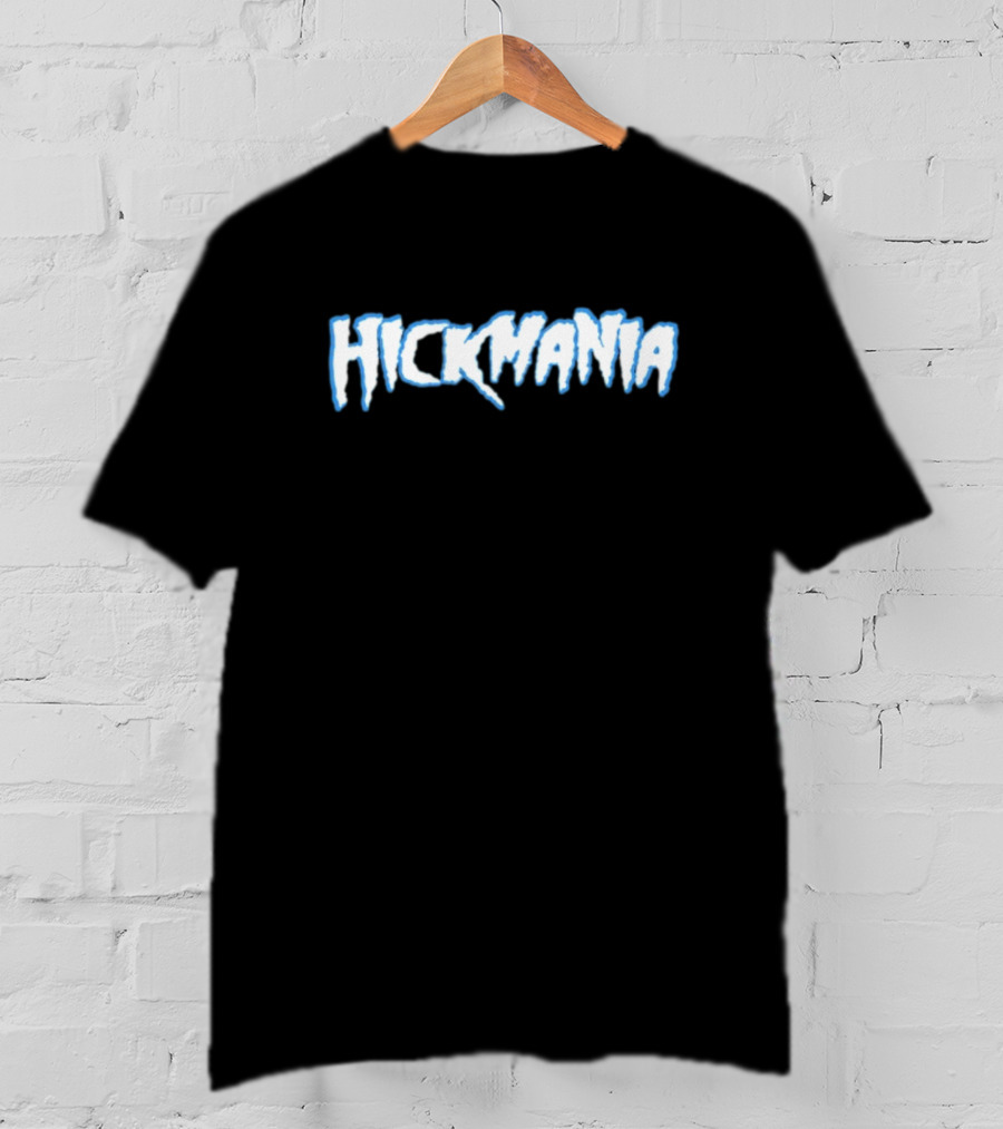 Hickmania Logo Text Frosted White T-Shirt