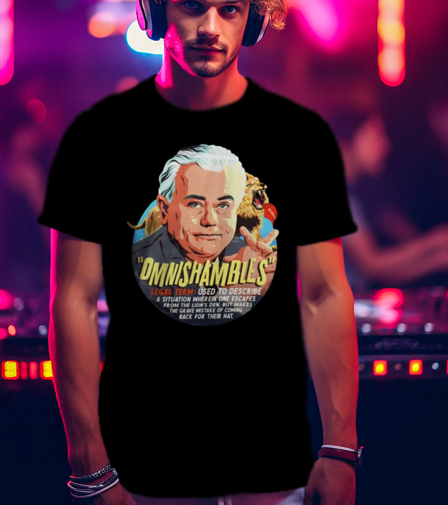 Nordacious Omnishambles Legal Term Lion's Den Escape Mistake T-Shirt