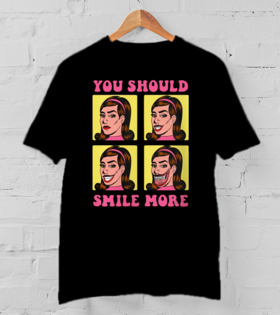 You Should Smile More Pop Art Style Comic Panels T-Shirt