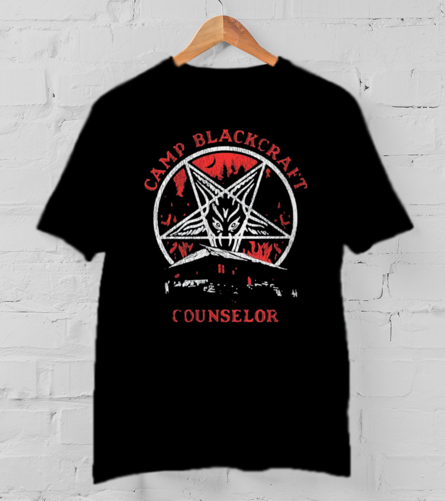 Camp Blackcraft Counselor Pentagram Demon T-Shirt