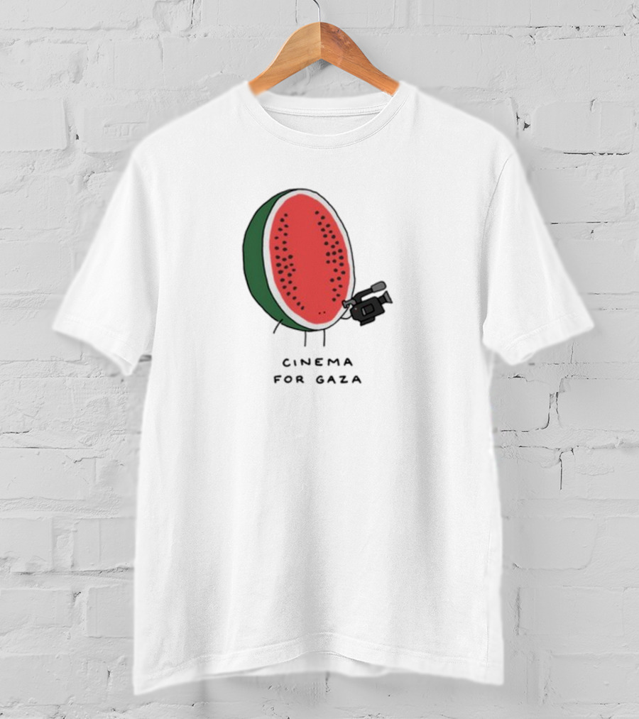 Cinema For Gaza Watermelon Holding Camera T-Shirt