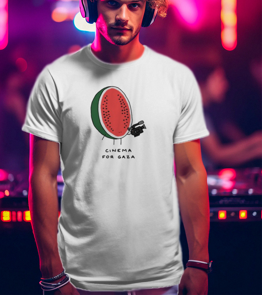 Cinema For Gaza Watermelon Holding Camera T-Shirt