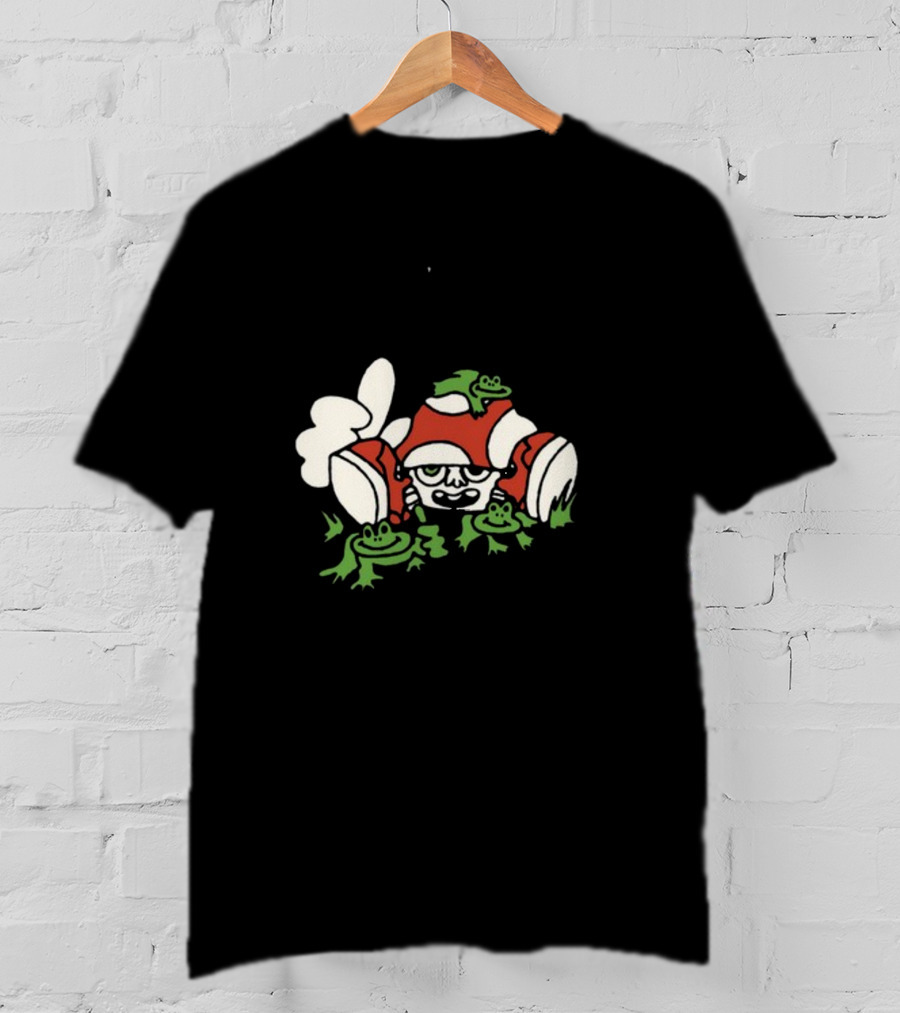 Man I Love Frogs Mushroom Character With Frogs T-Shirt
