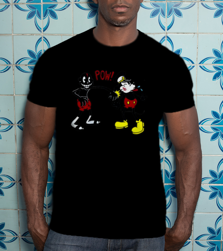 Smalldarkone Knockout POW Vintage Iconic Cartoon Punch T-Shirt