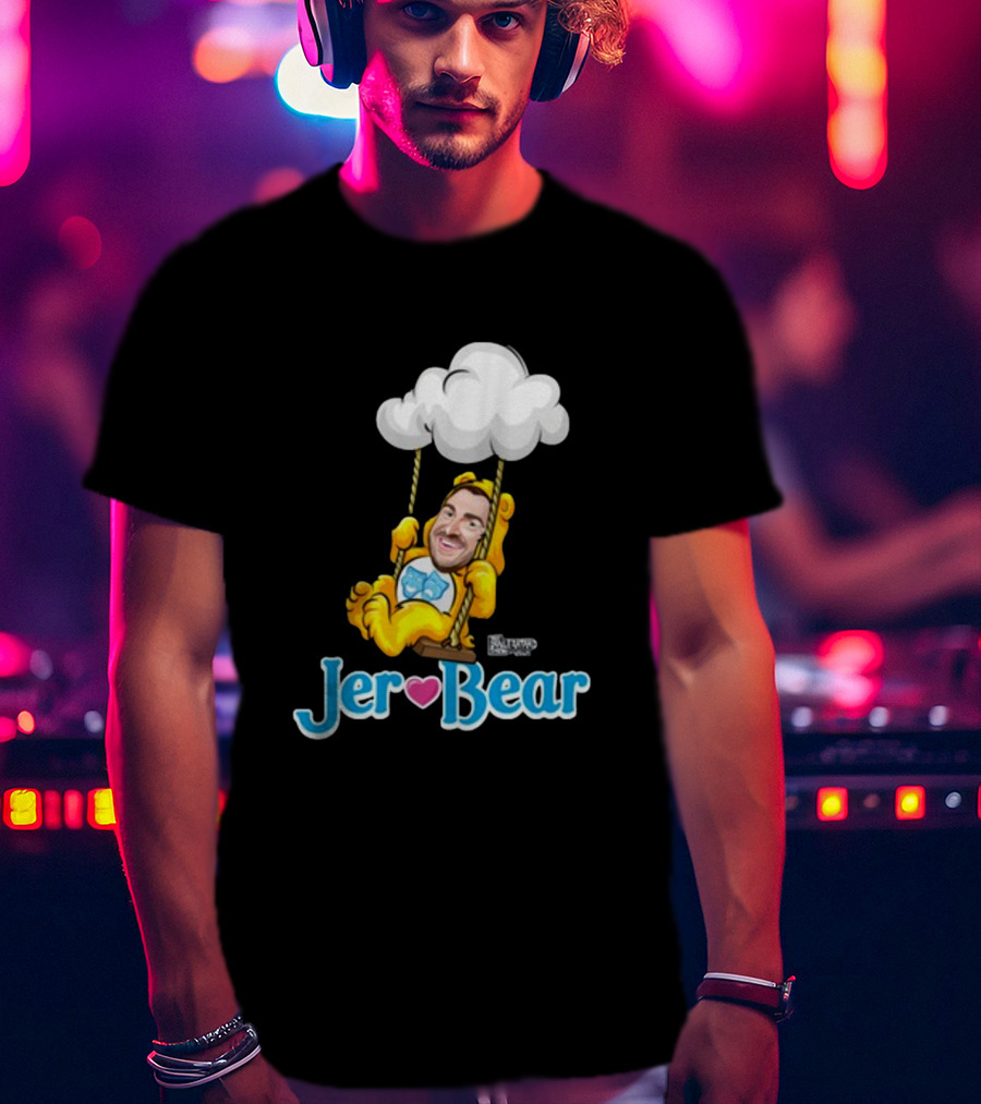 Lebatardaf Jeremy Taché Jer-Bear Swinging Under Cloud Face T-Shirt