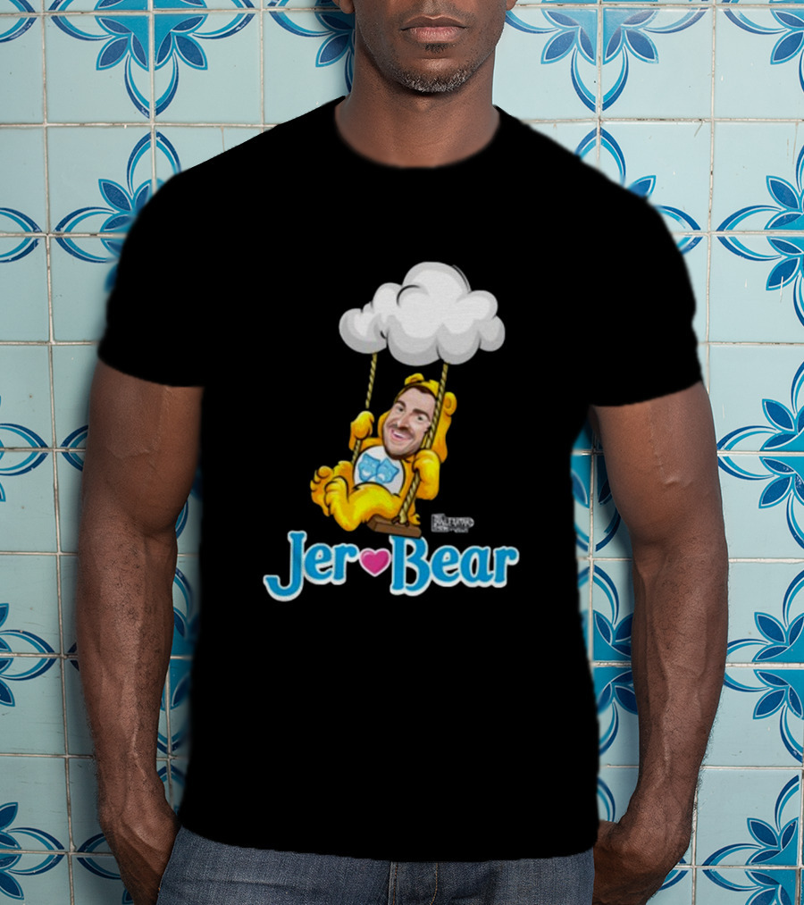 Lebatardaf Jeremy Taché Jer-Bear Swinging Under Cloud Face T-Shirt