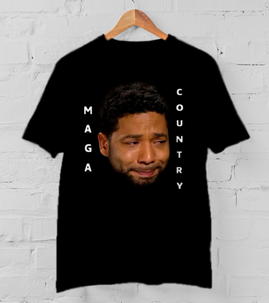 Hollaria Briden Jussie Smollett Crying Face Maga Country T-Shirt