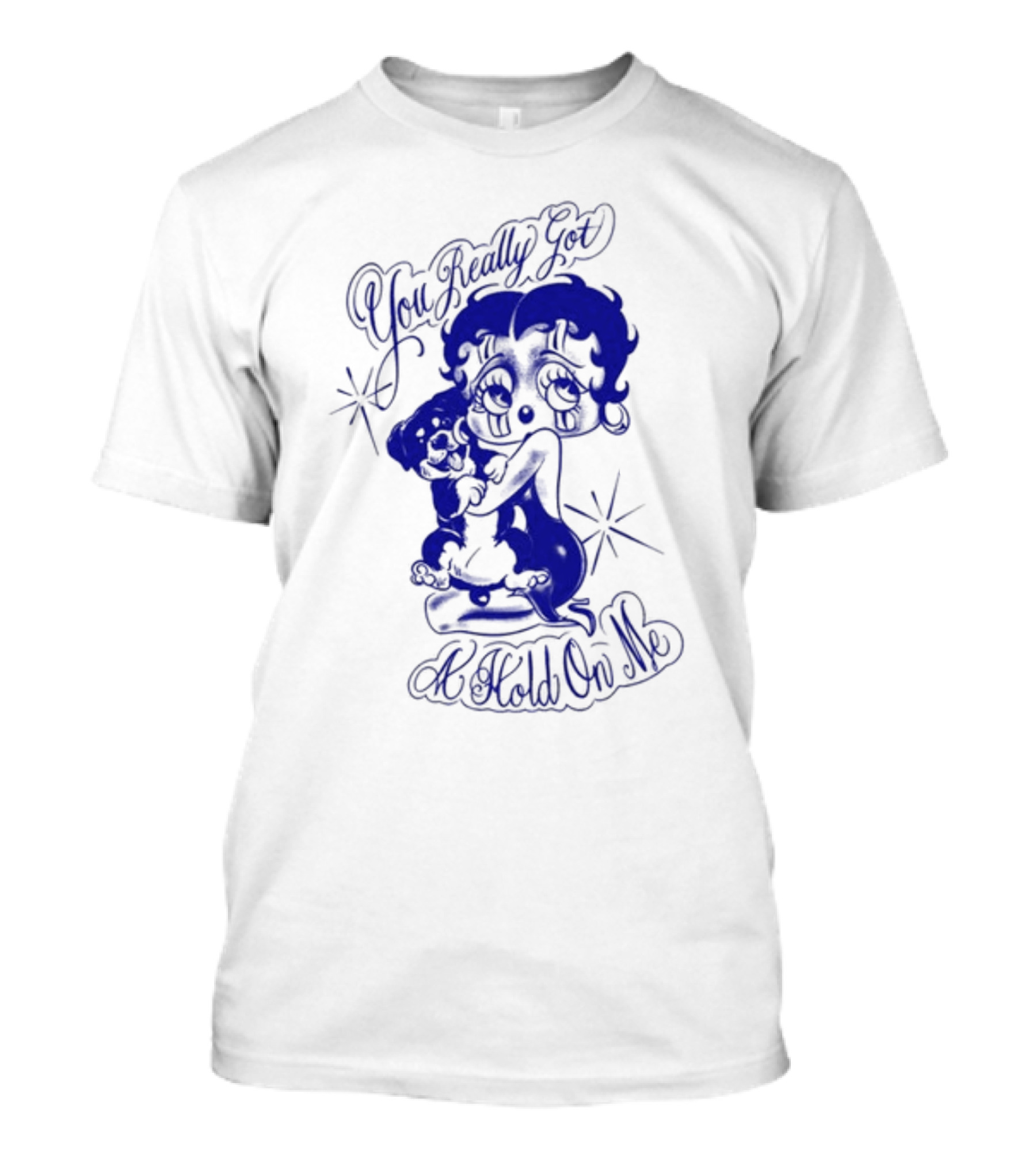 You Really Got A Hold On Me Luxrosa Betty Boop And Pudgy Hugging T-Shirt