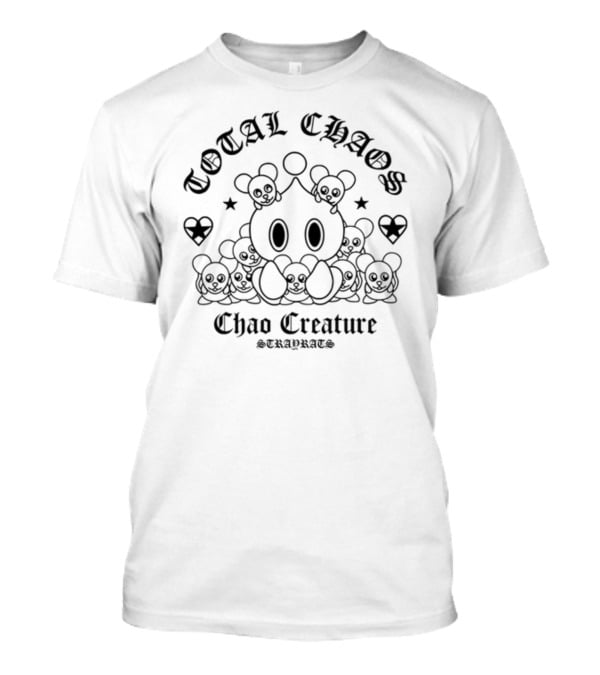 Total Chaos Chao Creature Stray Rats Hearts And Stars T-Shirt