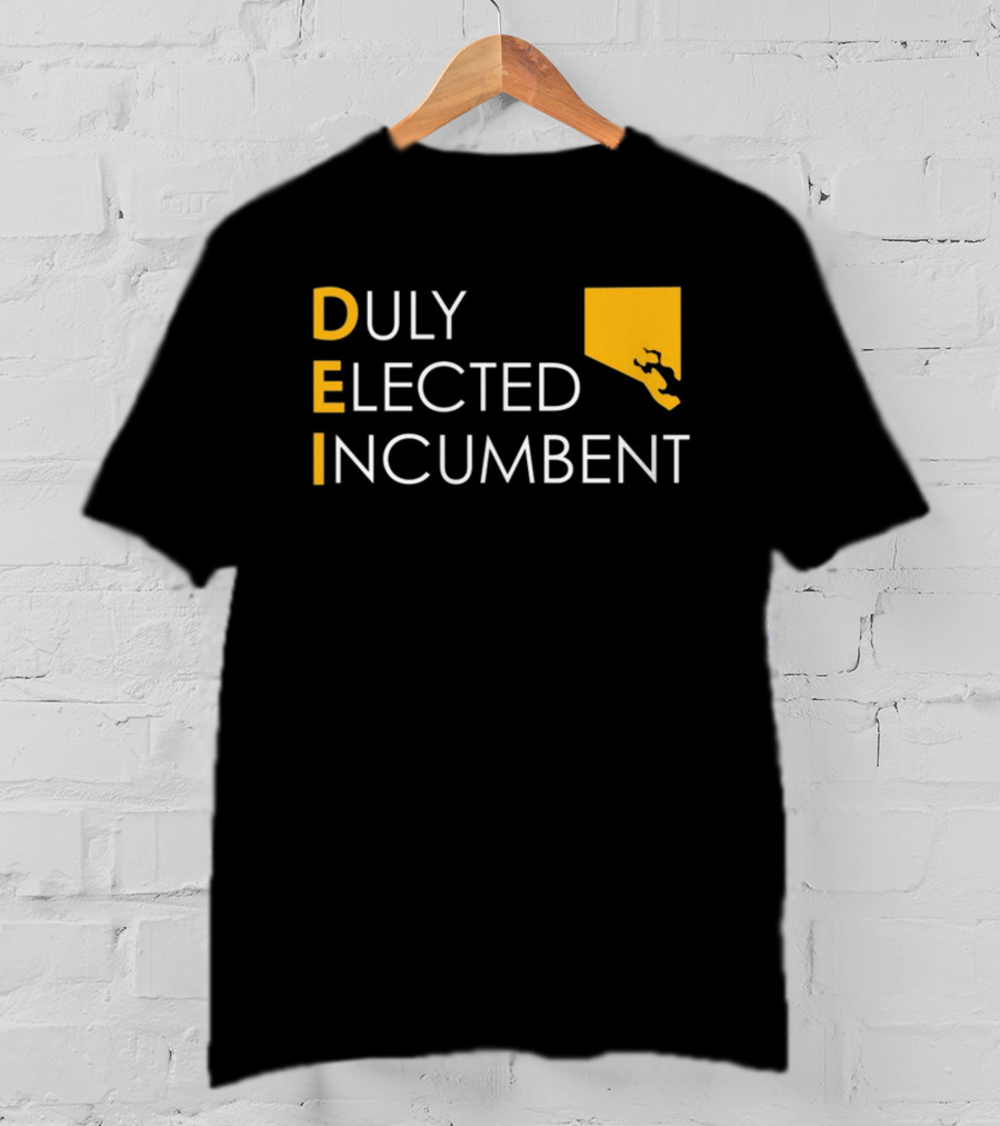 Duly Elected Incumbent DEI Justice Horn T-Shirt