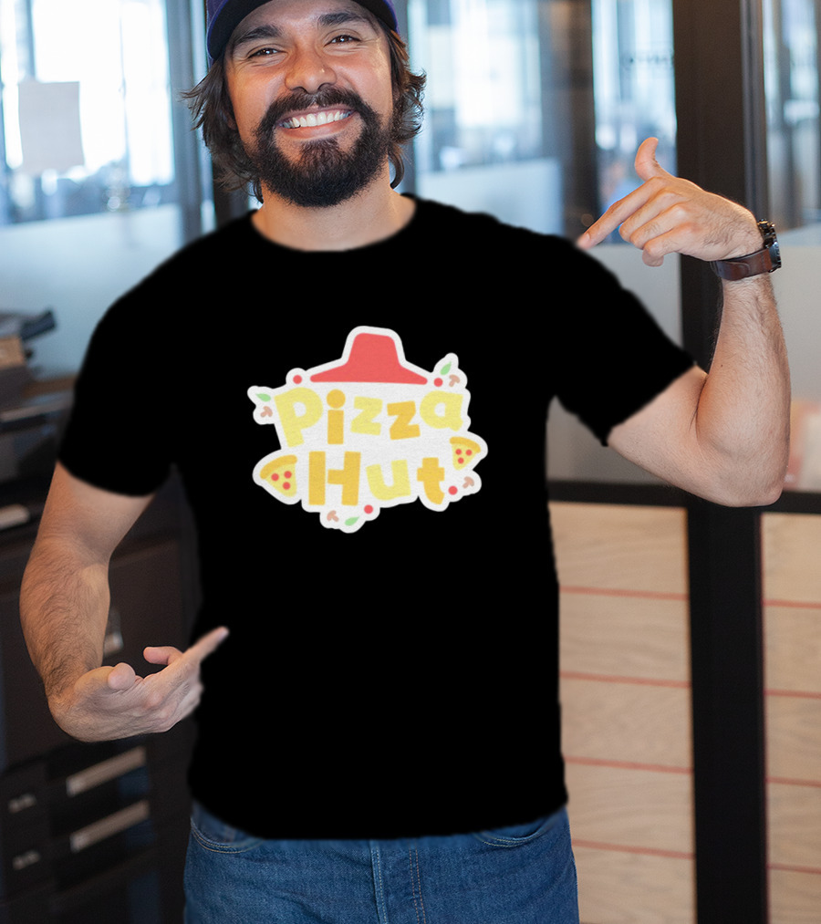 Pizza Hut Vtuber Style Playful T-Shirt