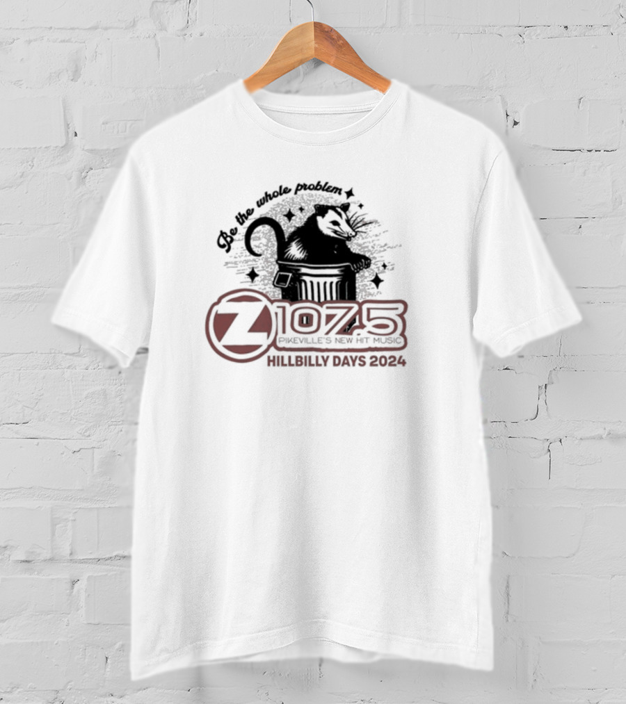 Be The Whole Problem Z107.5 Pikeville's New Hit Music Hillbilly Days T-Shirt