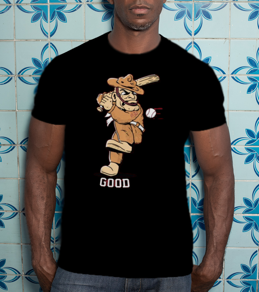 Tam Baseball Good Cowpoke Batter Action T-Shirt