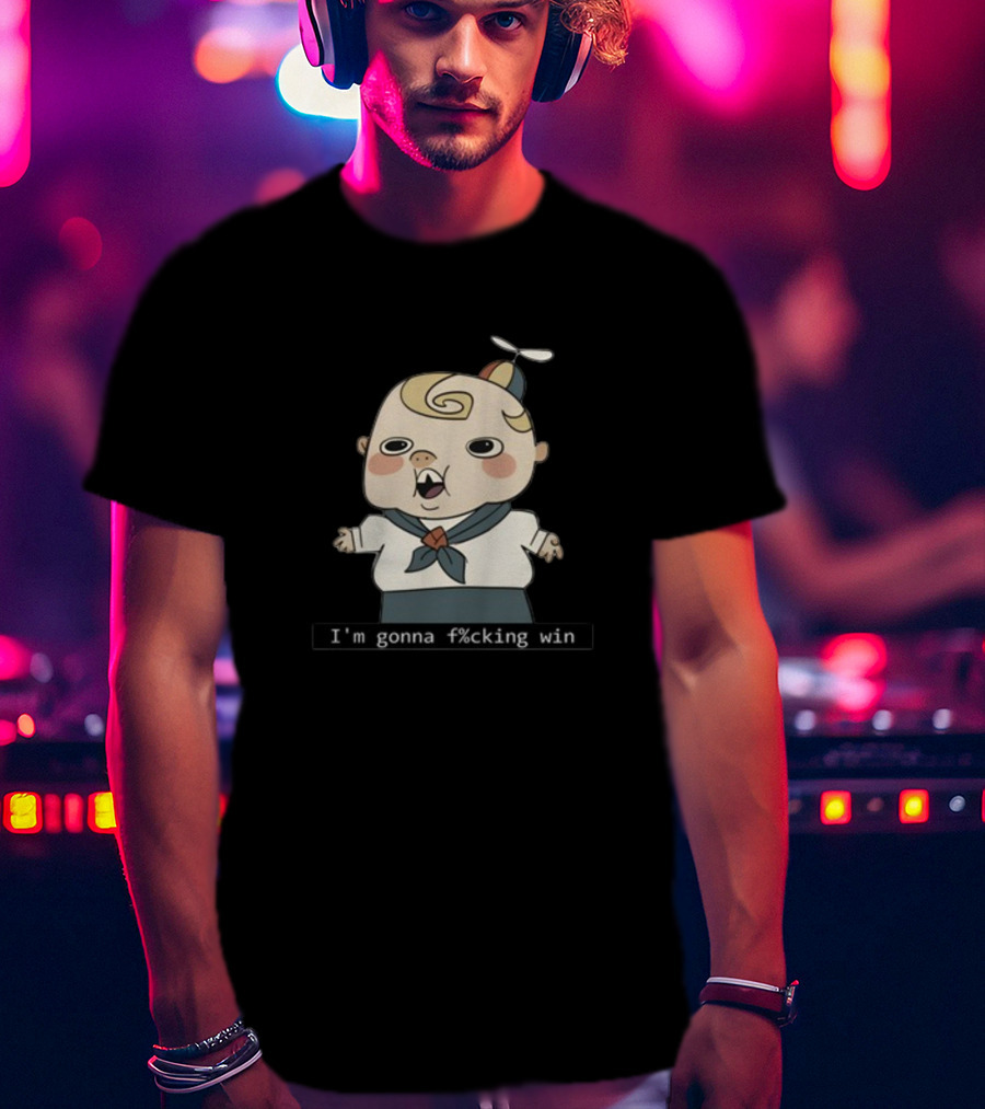 Zeddy I'm Gonna F%Cking Win Vintage Comic Cartoon Character T-Shirt