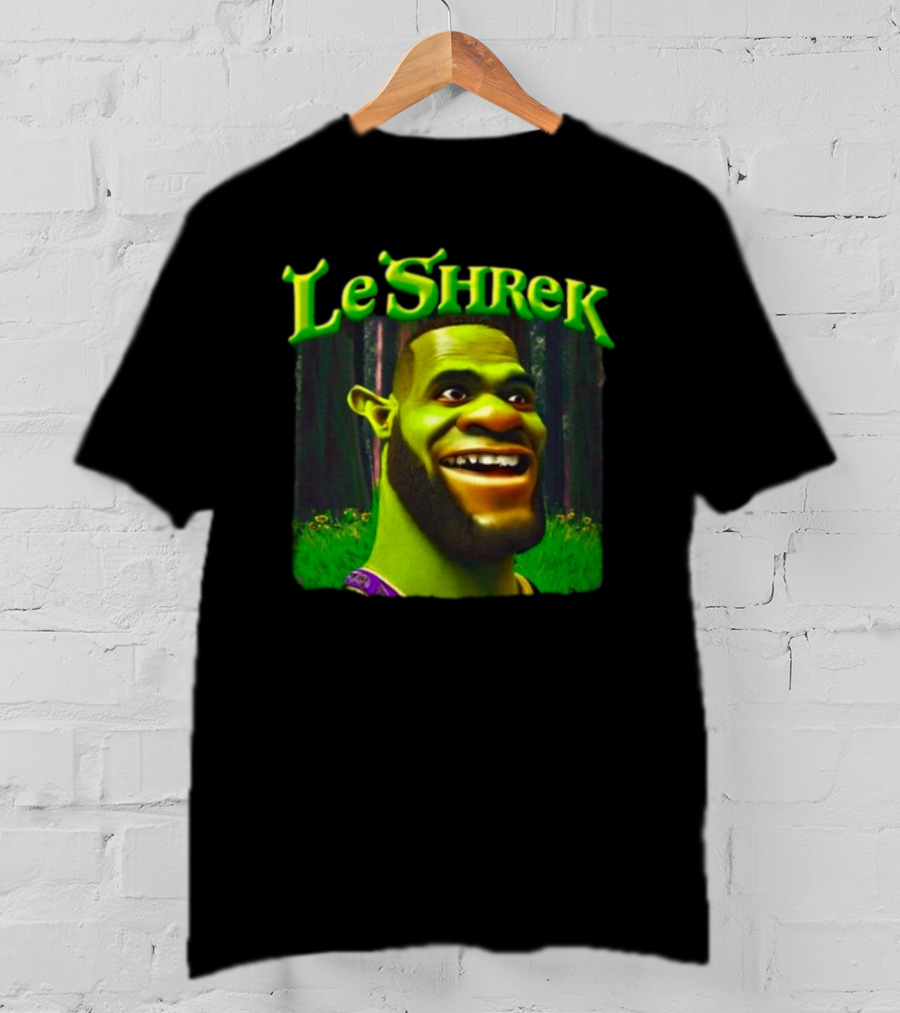 LeShrek Funnyahhtees Basketball Ogre Crossover T-Shirt