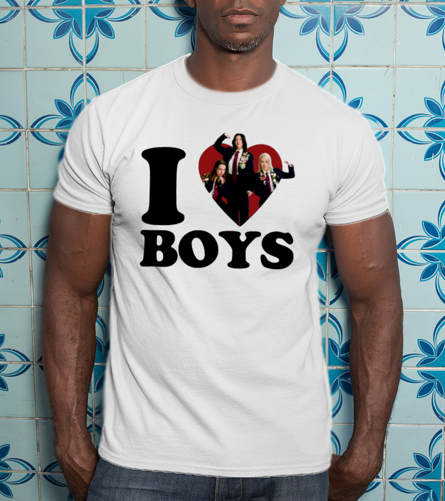 I Love Boys Mustardyardpress Boygenius Heart Trio T-Shirt