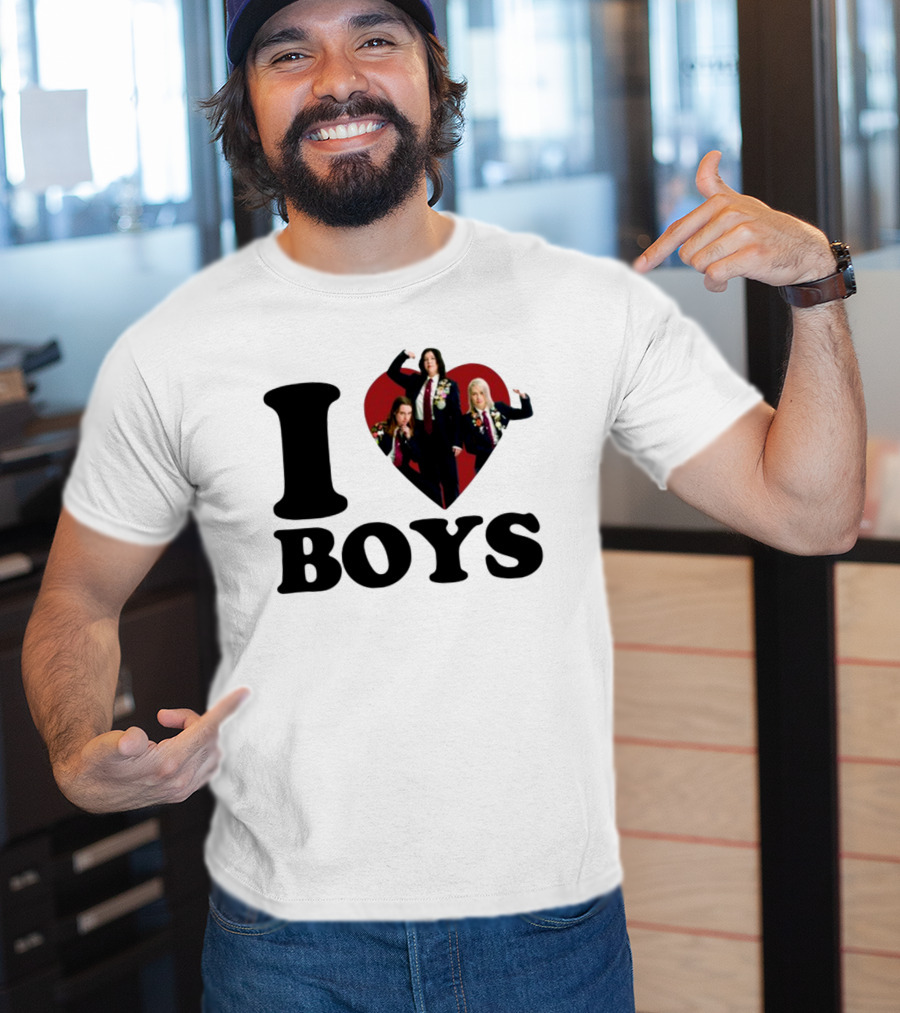 I Love Boys Mustardyardpress Boygenius Heart Trio T-Shirt