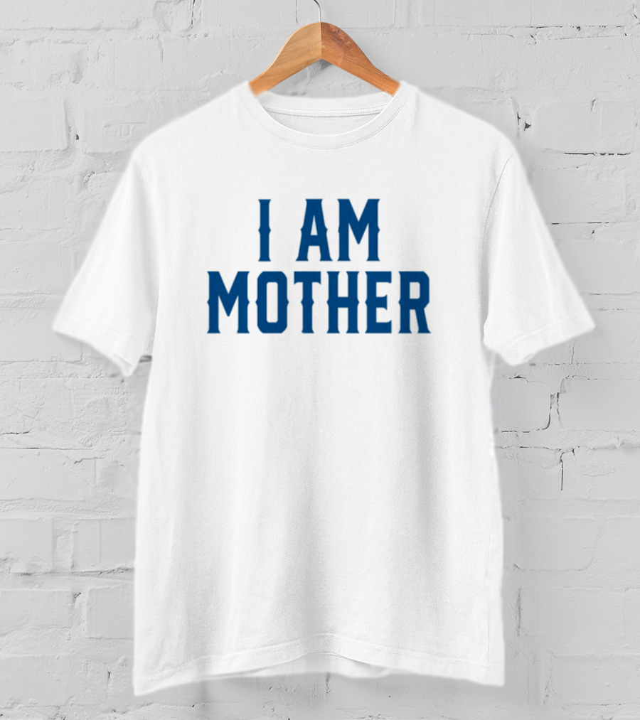 Kesha I Am Mother Blue Block Lettering T-Shirt