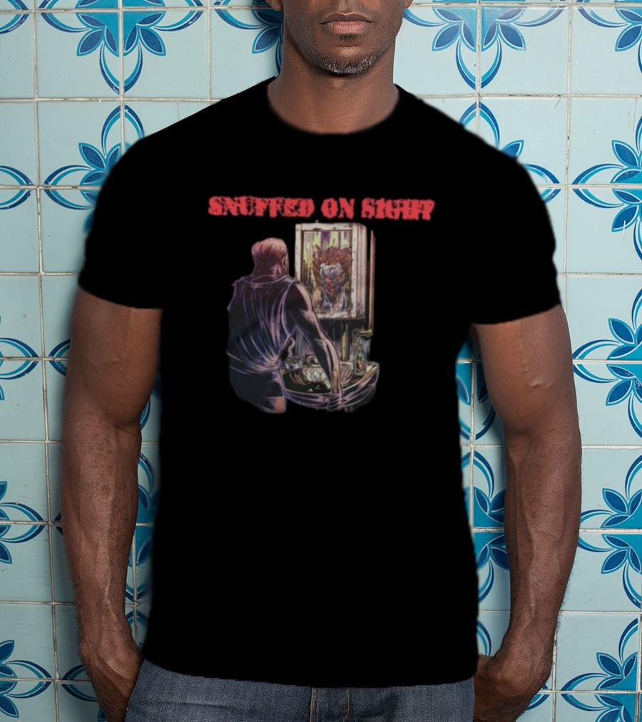 Snuffed On Sight No Clown Mirror Reflection Horror T-Shirt