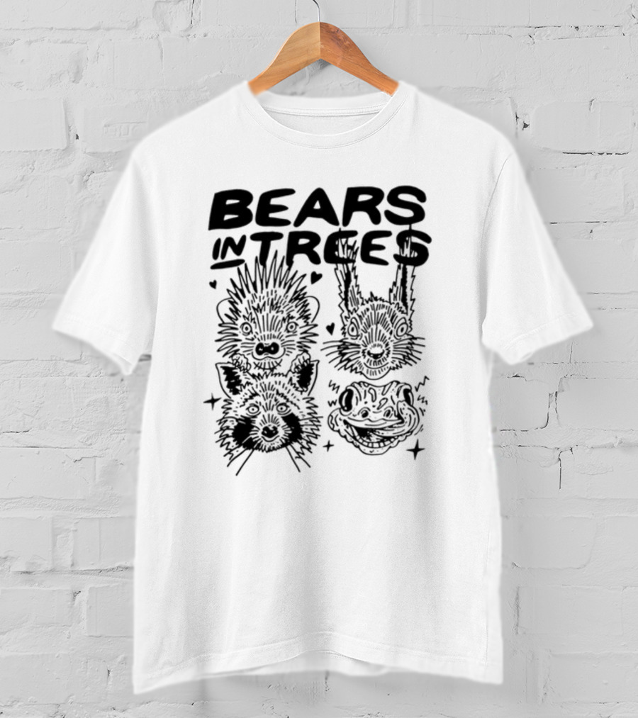 Bears In Trees Animals Wildlife Faces T-Shirt