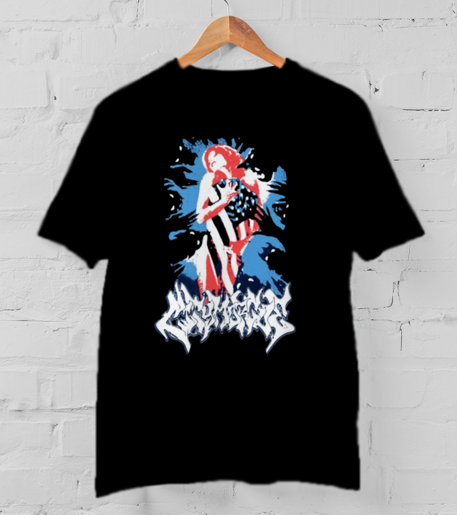 City Morgue Bloody America Flag T-Shirt
