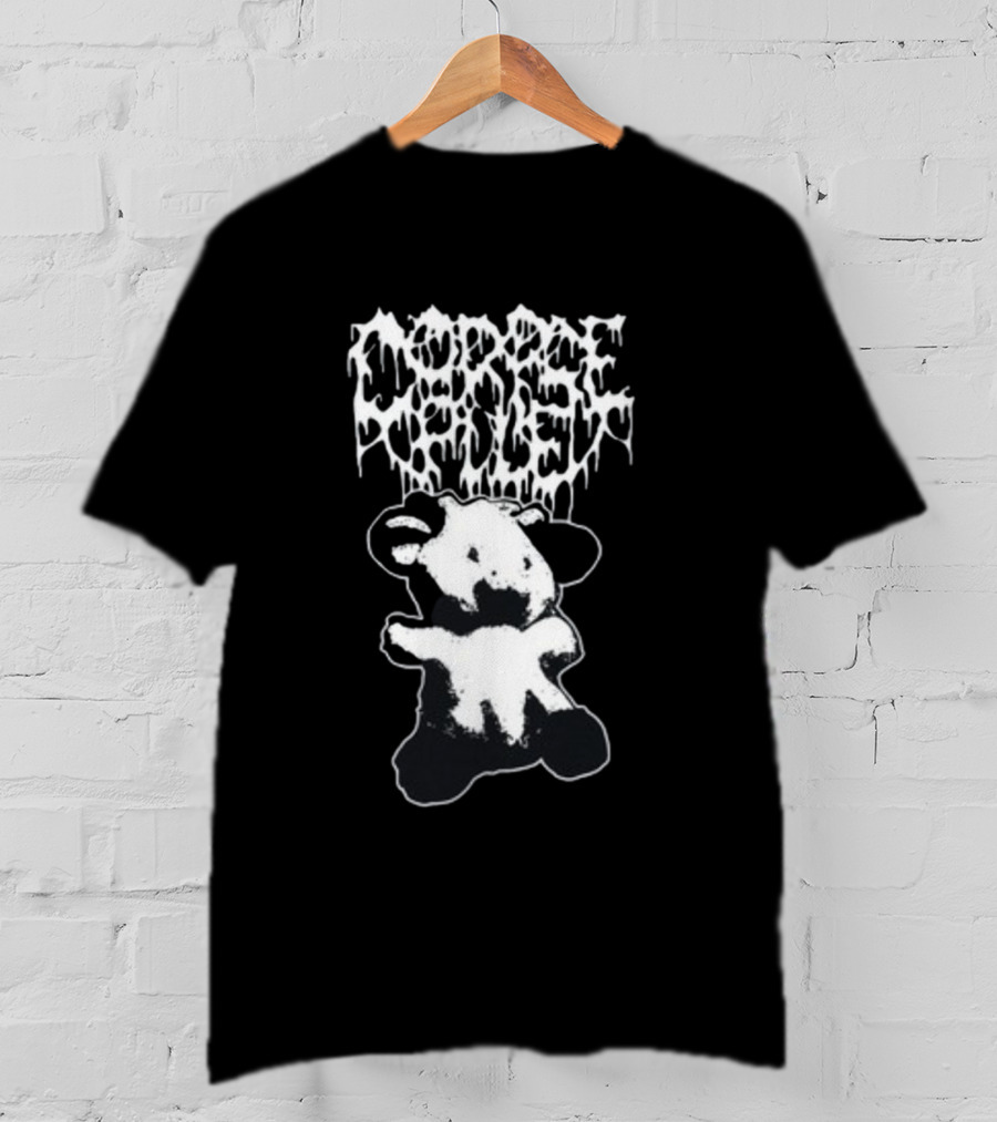 Corpse Pile Sweetie Cow Dripping Gothic T-Shirt