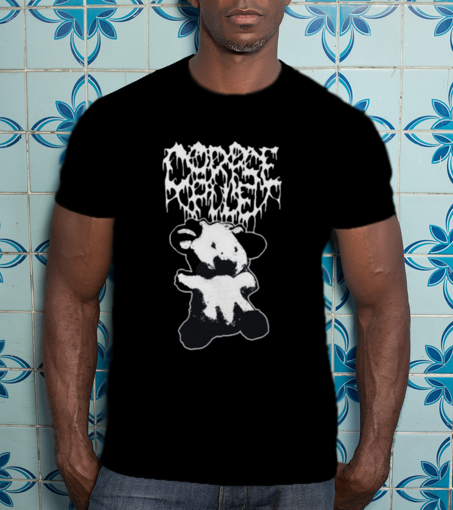 Corpse Pile Sweetie Cow Dripping Gothic T-Shirt