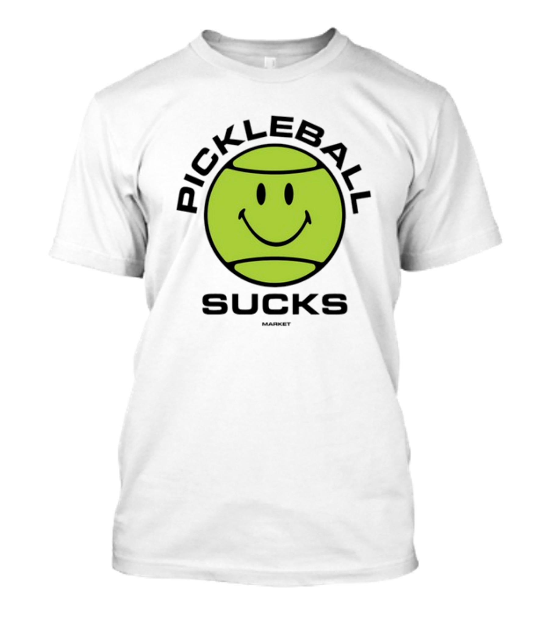 Marketstudios Smiley Pickleball Sucks T-Shirt