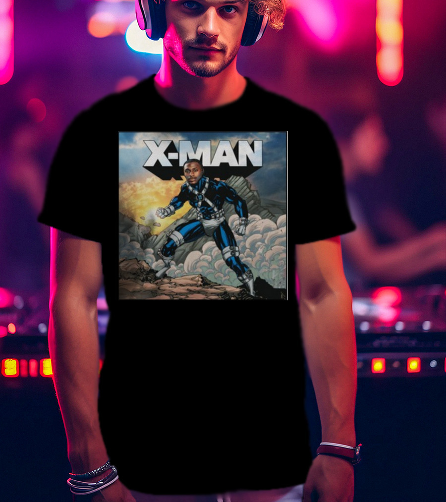 X-Man Carolina Panthers Xavier Legette Comic T-Shirt