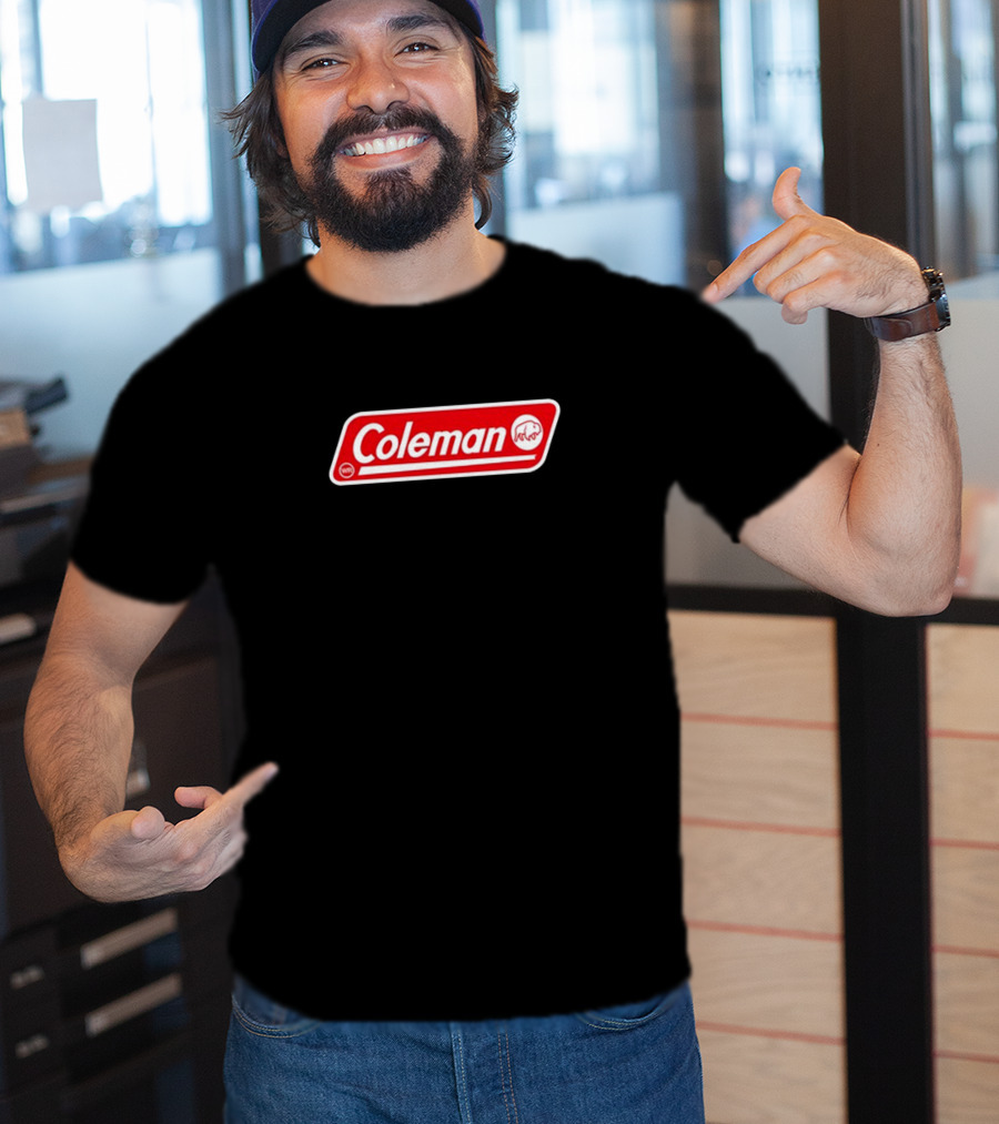 Coleman Buffalo Logo Red Emblem Classic T-Shirt