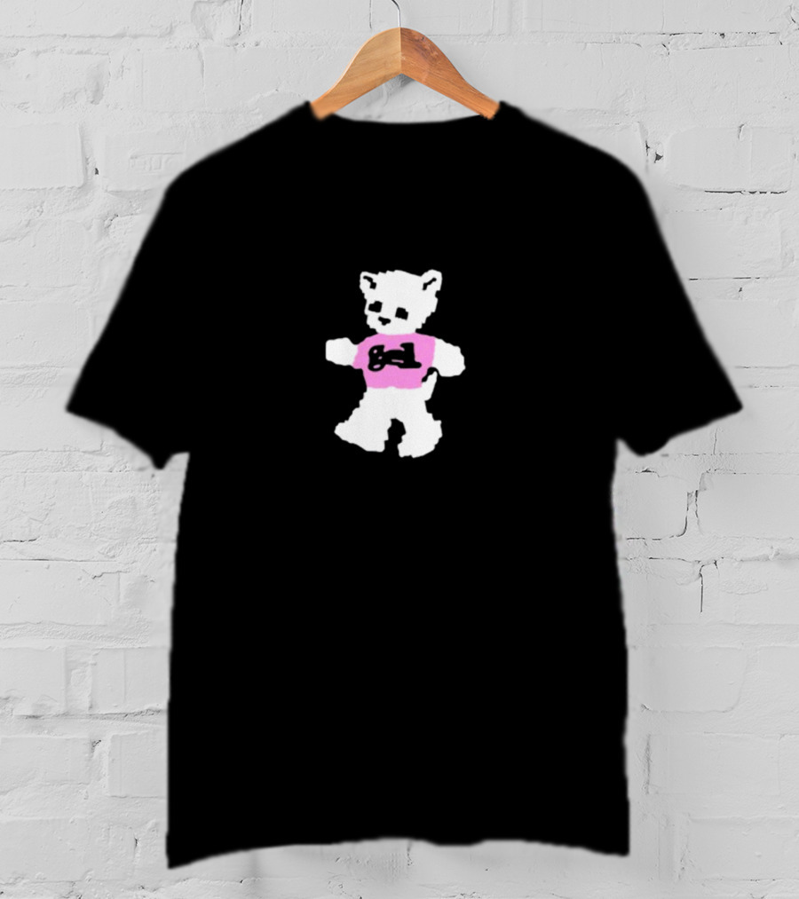 Gel Cat Spoiled Rotten To The Core White Bear Pink Shirt Game Controller T-Shirt