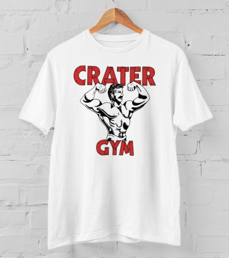 A24films Crater Gym Staff Bodybuilder Flexing T-Shirt