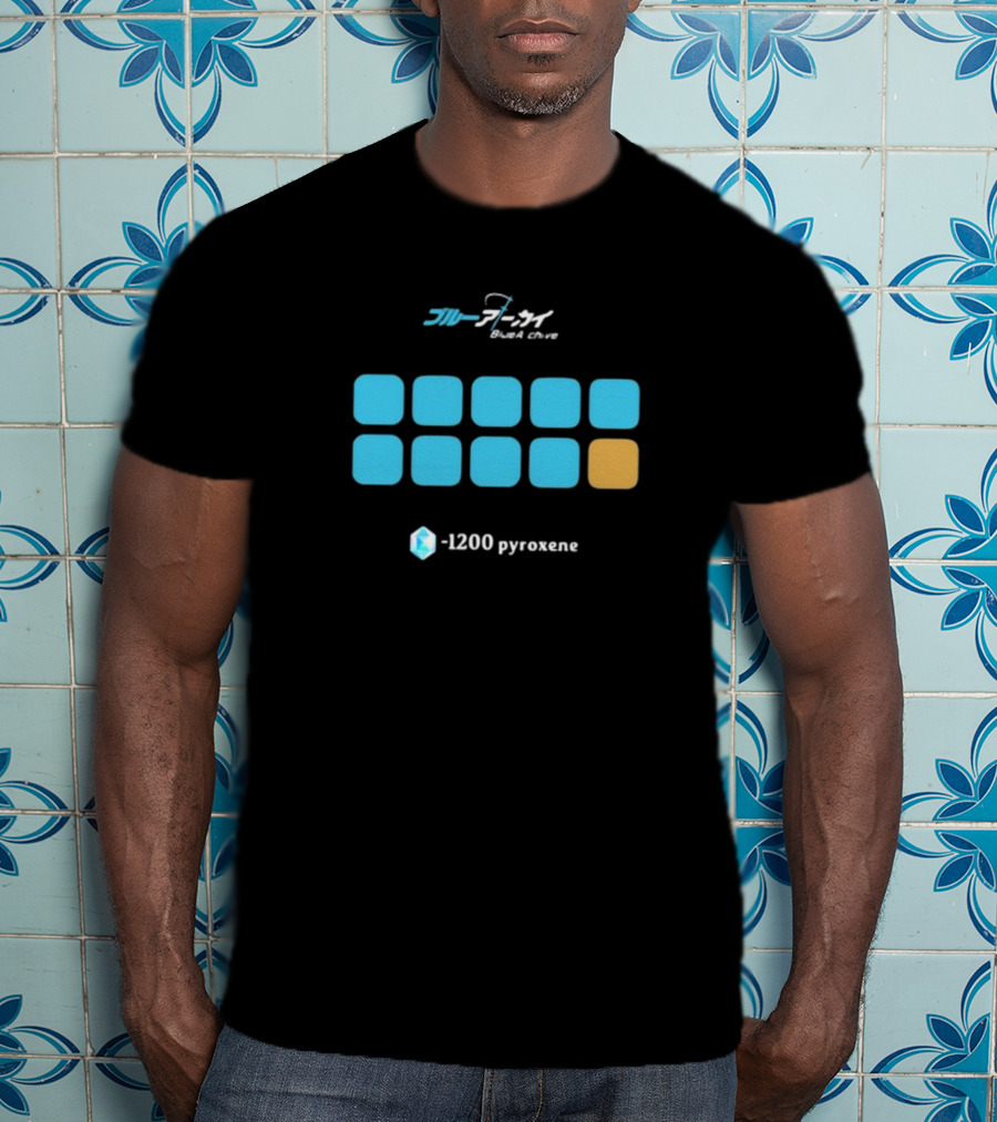 Blue Archive -1200 Pyroxene Iconic Grid T-Shirt
