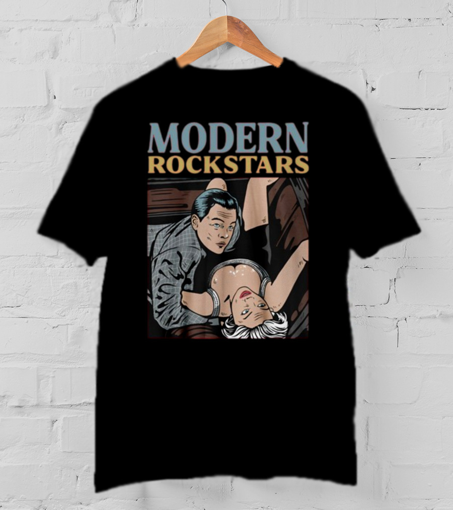 Modern Rockstars Wall Street Scandal Pop Art Aesthetic T-Shirt