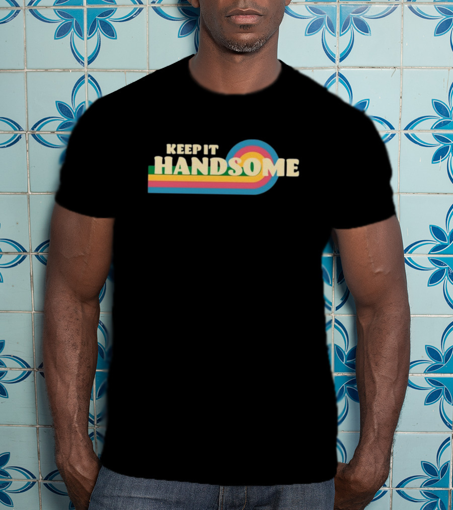 Keep It Handsome Retro Colorful Stripes T-Shirt