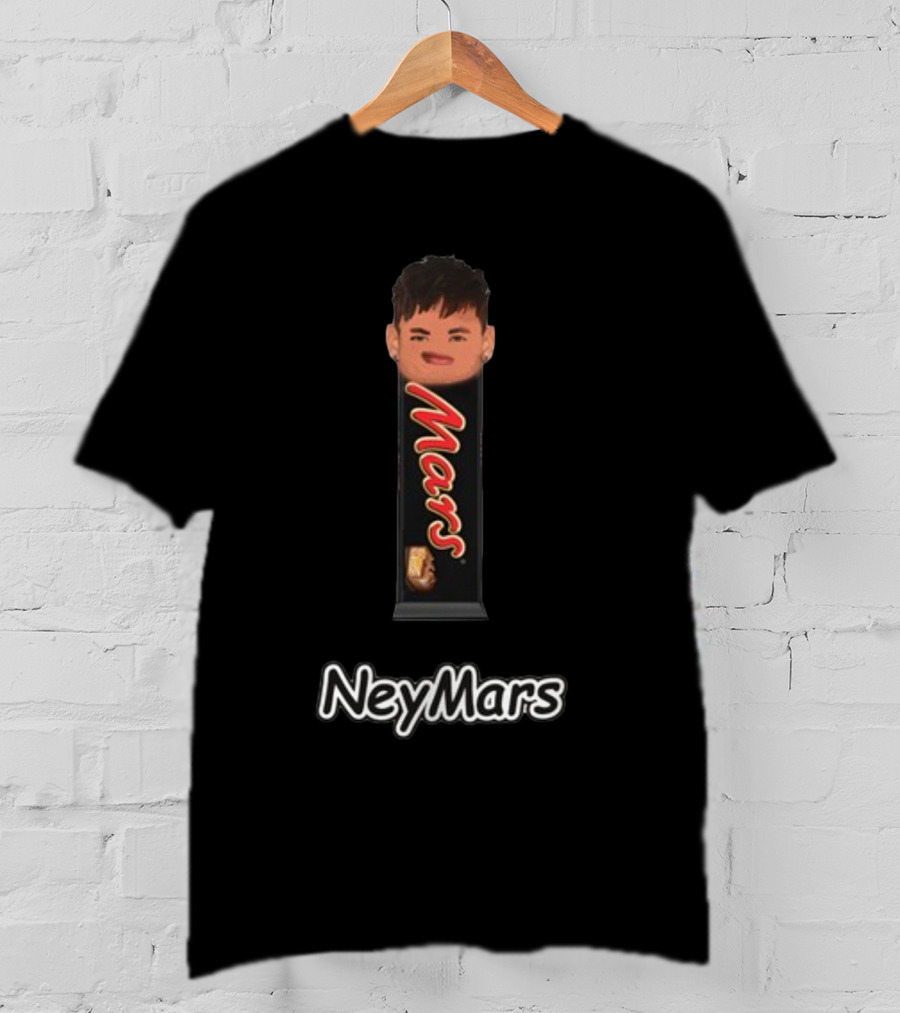 NeyMars Mars Candy Wrapper Neymar Head Edgy T-Shirt