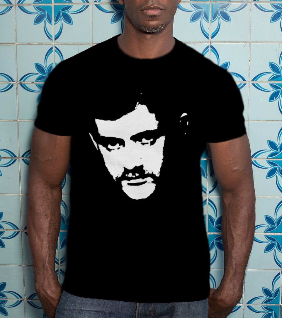 Patrick Cowley Black And White Face T-Shirt