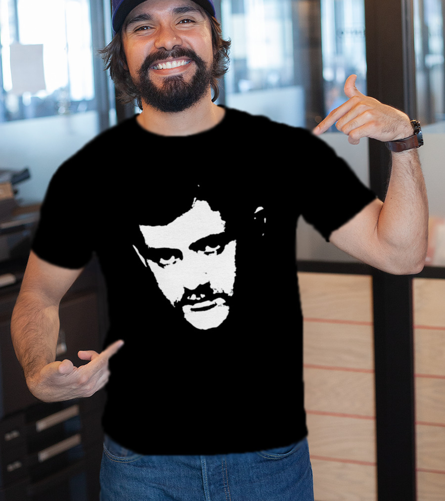 Patrick Cowley Black And White Face T-Shirt