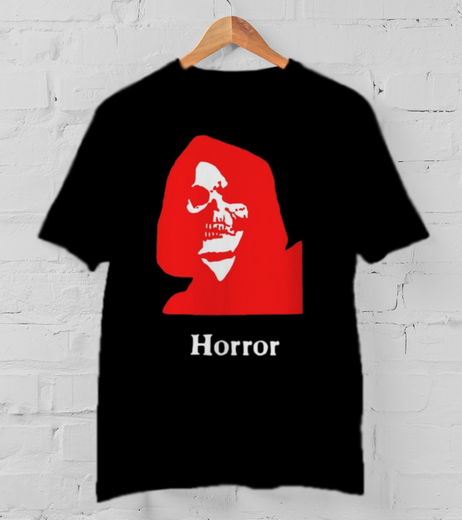 Lunchmeat Vhs Horror Reaper Marshall Julius Skull In Red Hood T-Shirt