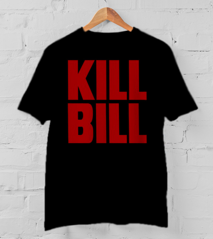 Hunter Schafer Kill Bill Red Block Letters T-Shirt