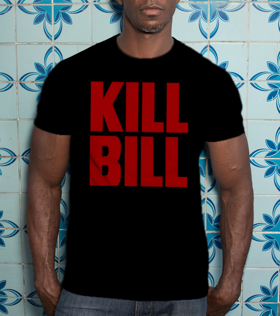 Hunter Schafer Kill Bill Red Block Letters T-Shirt