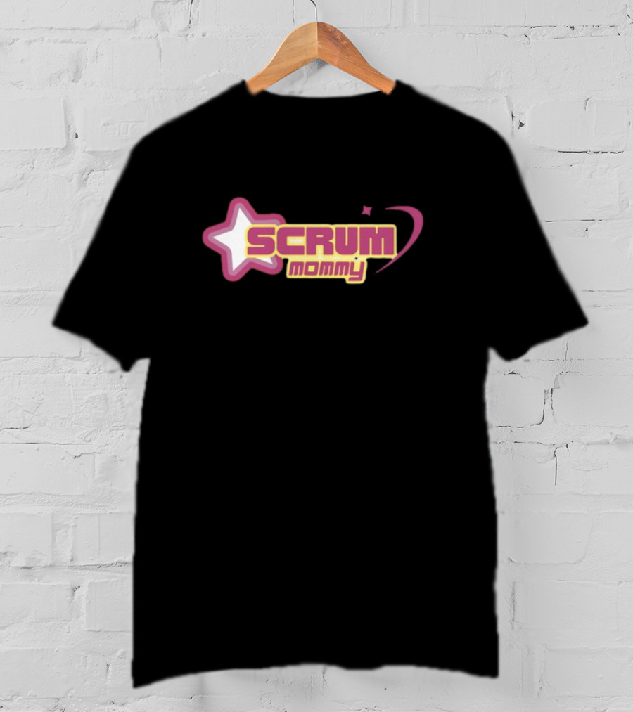 SCRUM Mommy Star Logo Pink And Yellow T-Shirt