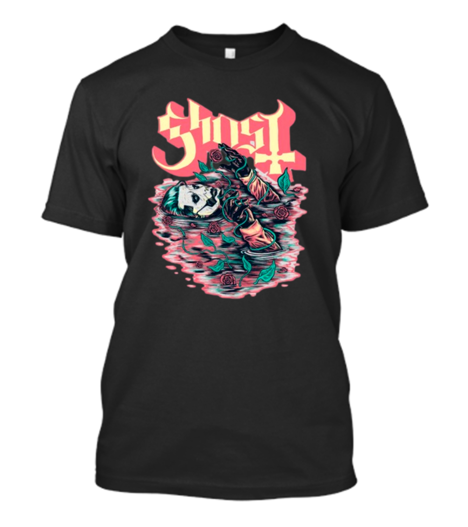 Ghost Submerged With Roses Valentine T-Shirt