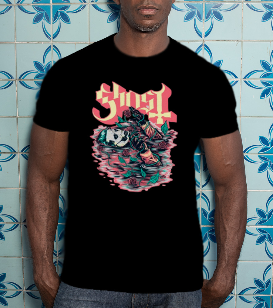 Ghost Submerged With Roses Valentine T-Shirt