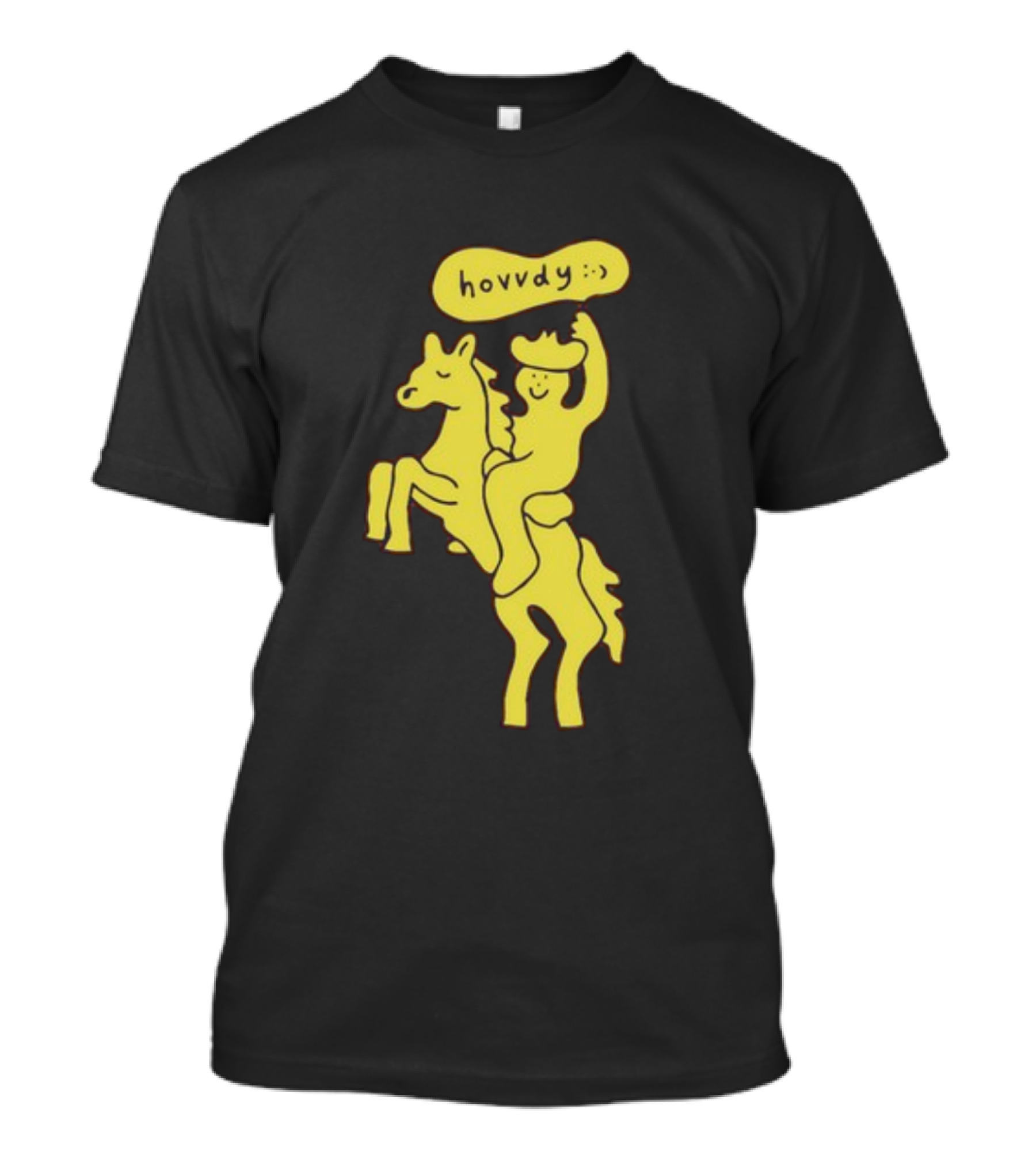 Hovvdy Jcrumb Cowboy On Horseback T-Shirt