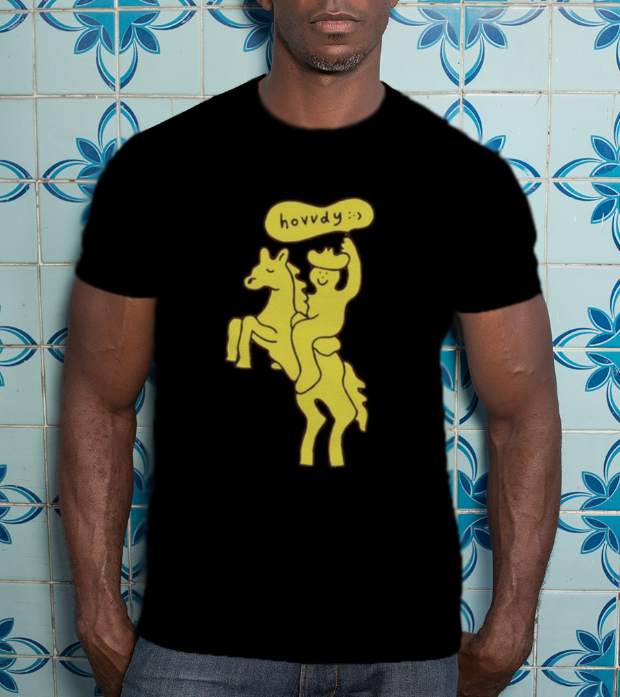 Hovvdy Jcrumb Cowboy On Horseback T-Shirt