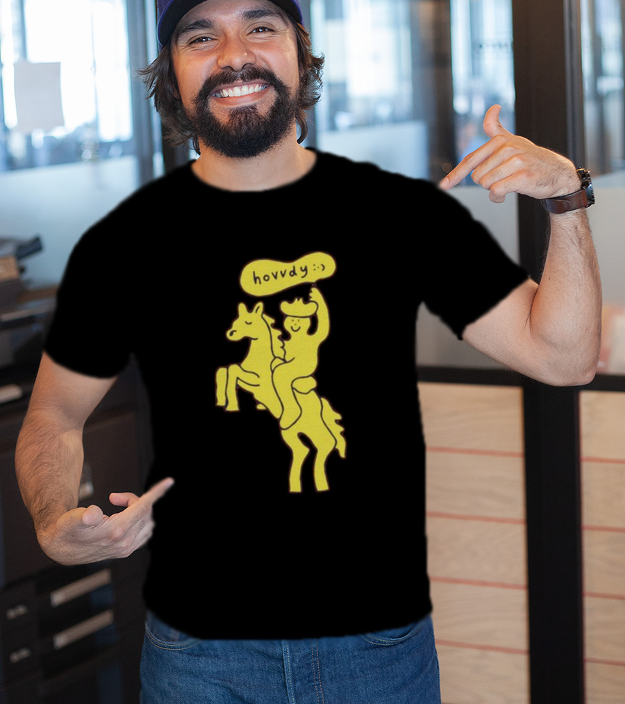 Hovvdy Jcrumb Cowboy On Horseback T-Shirt