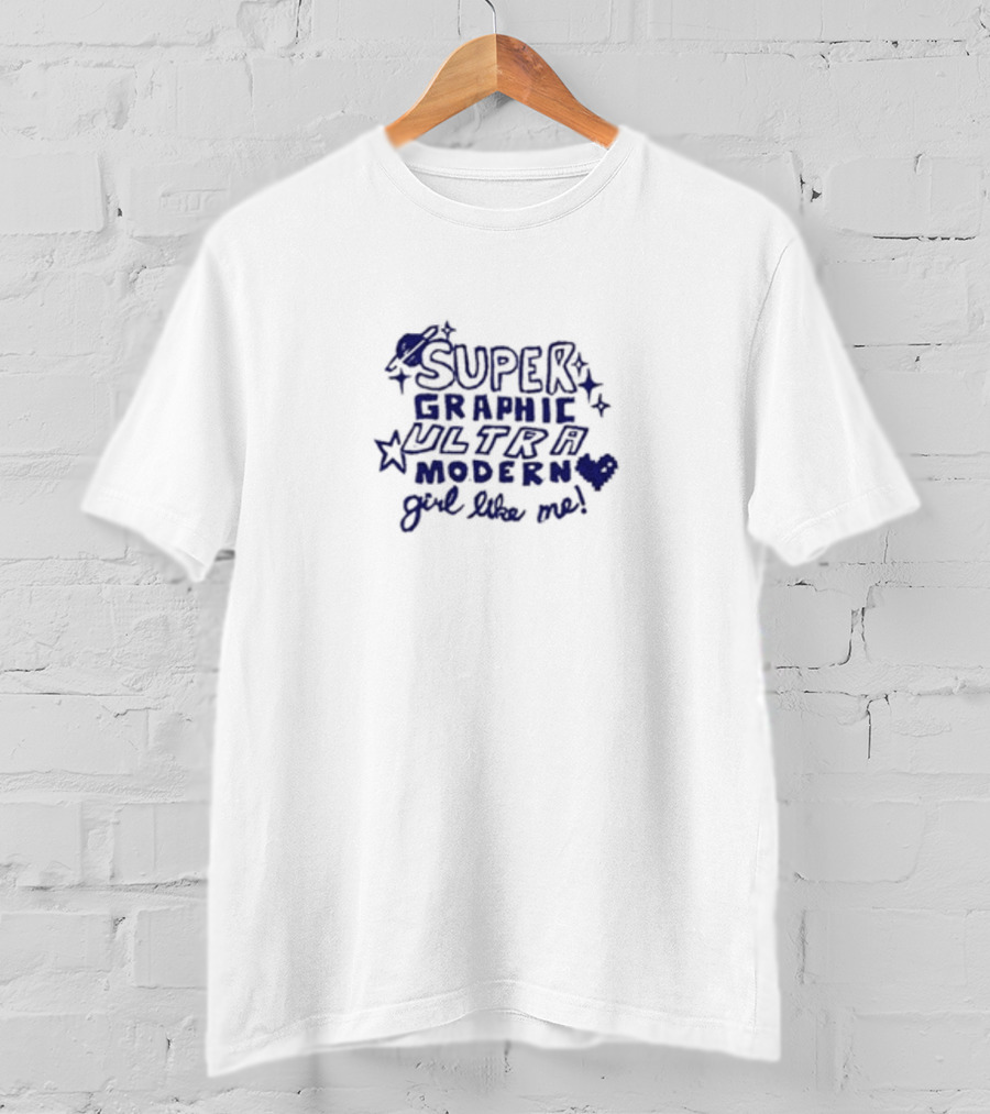 Noexit Super Graphic Ultra Modern Girl Like Me Star Heart T-Shirt