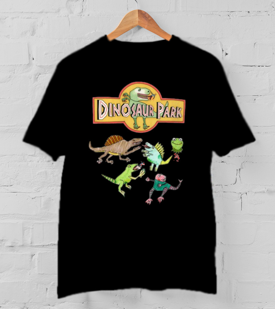 Webworm Dinosaur Park Cartoon Dinosaurs Fun T-Shirt